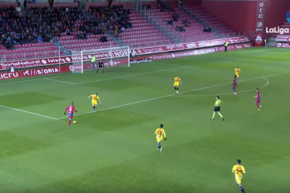 Imagen del partido del Nàstic contra el Numancia.