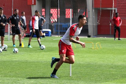 Imagen de un entrenamiento reciente del Nàstic.