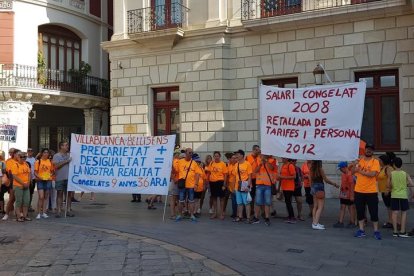 Imatge de la manifestació al centre de Reus.