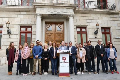 Rubio, al centre, amb els integrants de la seva candidatura per a les eleccions.