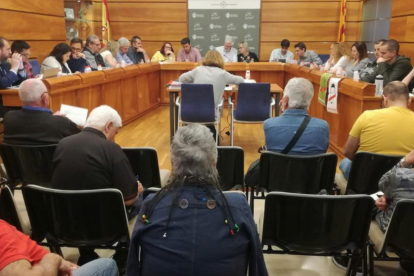 Imagen de archivo del pleno del mes de abril del Vendrell.