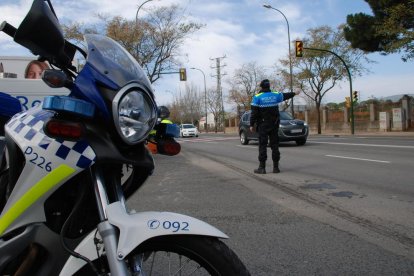 Imagen de un control de alcoholemia de la Guardia Urbana de Reus.