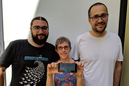 De izquierda a derecha: Roger Boada, Pilar Ferré y Marc Guasch.