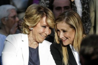 Aguirre y Cifuentes durante la precampaña. Imagen: EFE