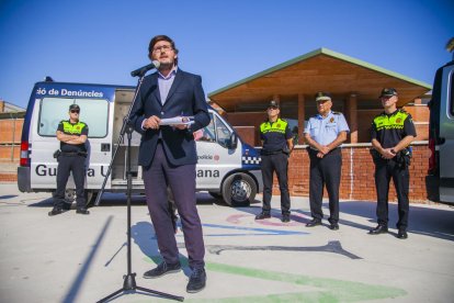 Villamayor, en la presentació de les patrulles de proximitat i les oficines mòbils el 24 d'octubre.