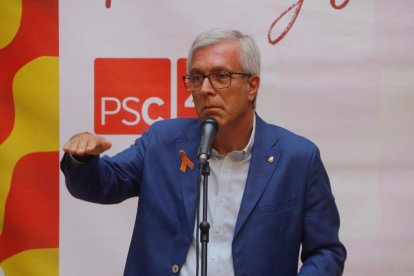 L'alcalde Ballesteros, el 27 de setembre, en la seva presentació com a candidat del PSC a Tarragona.