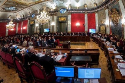 Vista panorámica del juicio del Supremo el 12 de febrero del 2019.