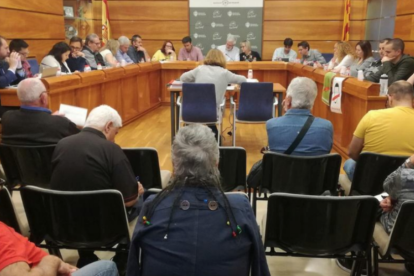 Imatge d'arxiu del ple municipal d'abril de l'Ajuntament del Vendrell.