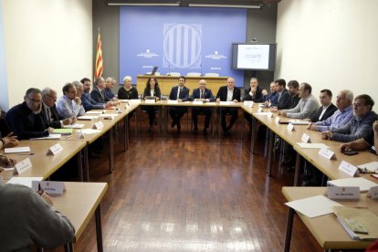 Plano general de la reunión de la Mesa|Tabla del Siurana-Riudecanyes.