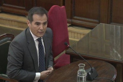 L'exsecretari d'Estat de Seguretat José Antonio Nieto, durant la compareixença al Tribunal Suprem.