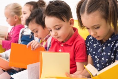 Imagen de niños en la escuela.