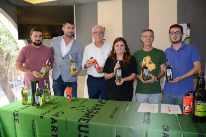 Carme Rodríguez, el martes pasado, en la presentación del Chartreuse de Santa Tecla y el Tau.