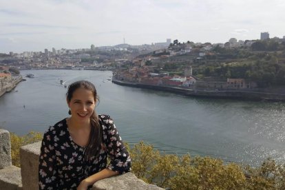 La Laura Pérez al riu Duero, des del Palacio de Cristal.