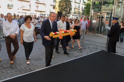 Imagen de archivo del acto institucional del 11 de septiembre en Reus.