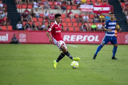 Jorge Carreón, durant el Nàstic-Llagostera