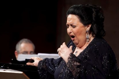 Montserrat Caballé en un concert de l'estiu del 2012 al Festival de Peralada.