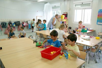 Imatge d'arxiu d'una de les aules de l'Escola de l'Arrabassada de Tarragona en l'inici del curs escolar 2018-2019.