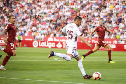 Imagen de archivo de un partido del Albacete Balonpié de la temporada pasada.