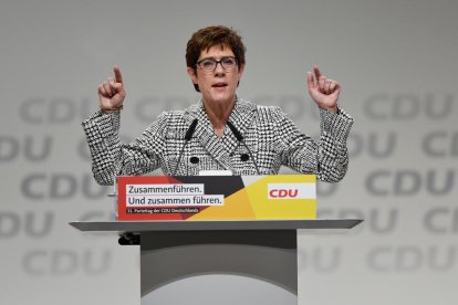 La secretaria general de la CDU y candidata al liderazgo del partido, Annegret Kramp-Karrenbauer