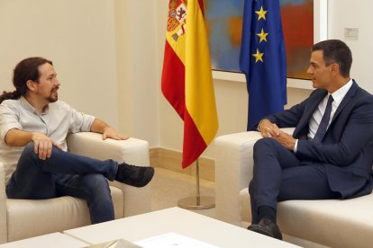 Sánchez i Iglesias, reunits a La Moncloa.