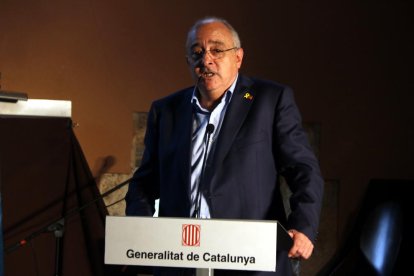 Imagen de Bargalló durante el acto en Torredembarra.