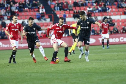 Sebas Coris, durante el Nàstic-Almería