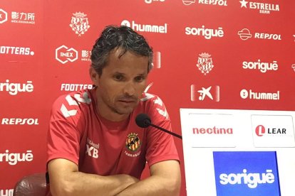 Xavi Bartolo durant la roda de premsa d'aquest divendres.