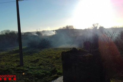 Imagen del incendio de Constantí.