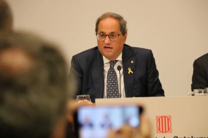 El presidente de la Generalitat, Quim Torra encabeza la presentación del proyecto IdentiCAT.