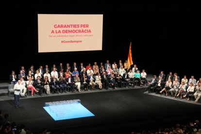 Imatge general de l'acte al TNC sobre la llei del referèndum el 4 de juliol del 2017.