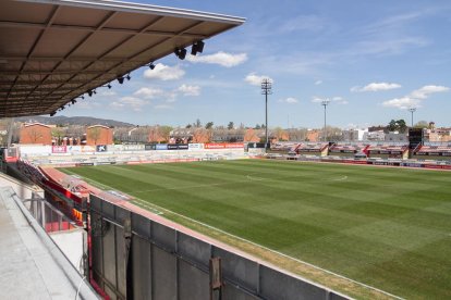 Imatge d'arxiu de l'Estadi Municipal de Reus, actualment espai del CF Reus Deportiu.