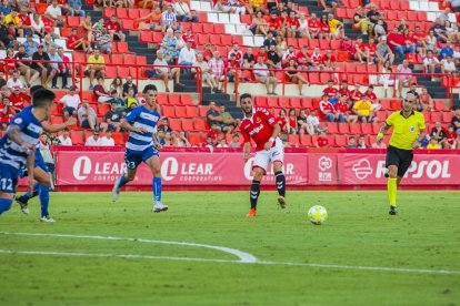 Lolo Plà, durante el Nàstic-Llagostera