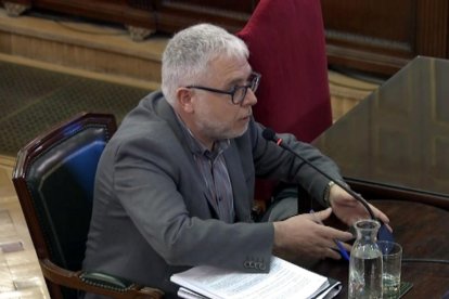 El director del 'Punt Avui', Xevi Xirgo, declarant com a testimoni al Suprem.