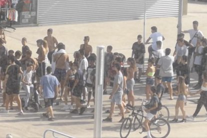 Imagen de la pelea en Segur de Calafell.