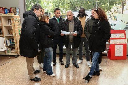 La Junta compareció en el Centro Cívico del Carme ayer.