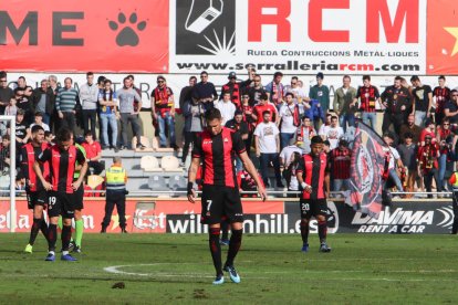 David Querol en primer plano, después de la derrota del Reus contra el Osasuna en el último partido del 2018.