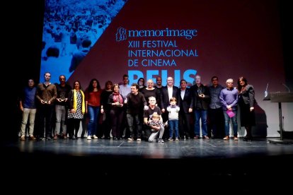 Fotografía de familia del acto de clausura del Memorimage 2018.