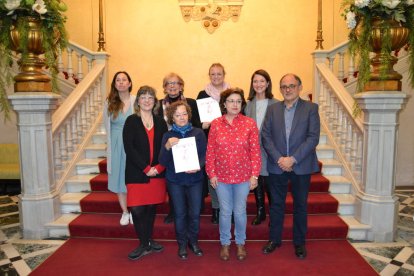 Foto de familia de la presentaciód el libro 'Roseta'.