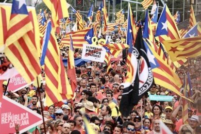 Imagen de archivo de la manifestación de la pasada Diada del 11 de Septiembre.