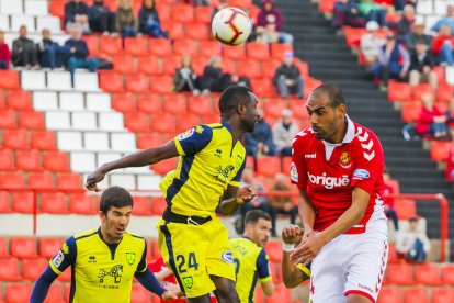 Fali, durante el Nàstic-Numancia disputado en el Nou Estadi el pasado mes de abril, que finalizó con victoria grana (2-0).