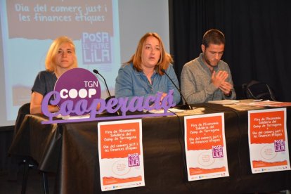 Imatge de la presentació de la jornada sobre el comerç just.