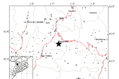 La estrella marca el epicentro del terremoto.