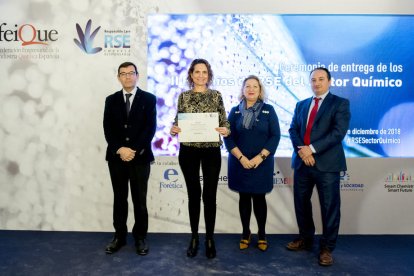 María Fayos, responsable de Medio Ambiente de Covestro, ha recogido el galardón.