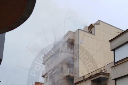 Incendio en la calle Conflent del Vendrell.