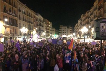 La manifestación ha llegado a la plaza de la Font.