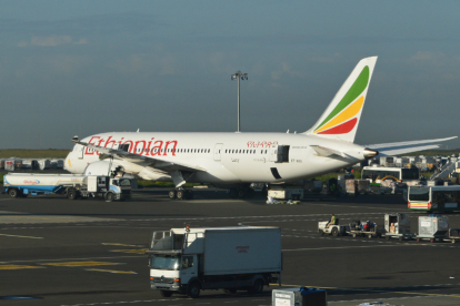 Imagen de un avión de Ethiopian Airlines.