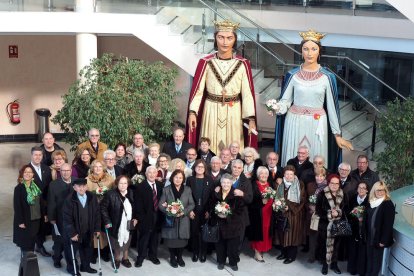 Lecepció oficial i el dinar va començar amb una missa a l'ermita de la Mare de Déu del Camí.