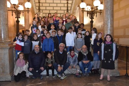 Foto de família de tots els alumnes que han participat a l'acte