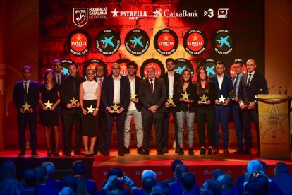 Tots els guardonats a la setena Gala de les Estrelles de la Federació Catalana de Futbol.