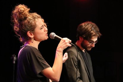 La cantant Marina Tuset en la seva actuació a la Nova Jazz Cava el passat 6 de març.